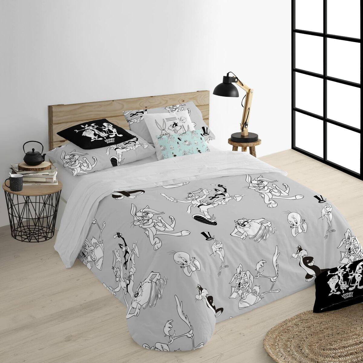 Funda Nórdica Looney Tunes Looney BN Blanco black 200 x 200 cm
