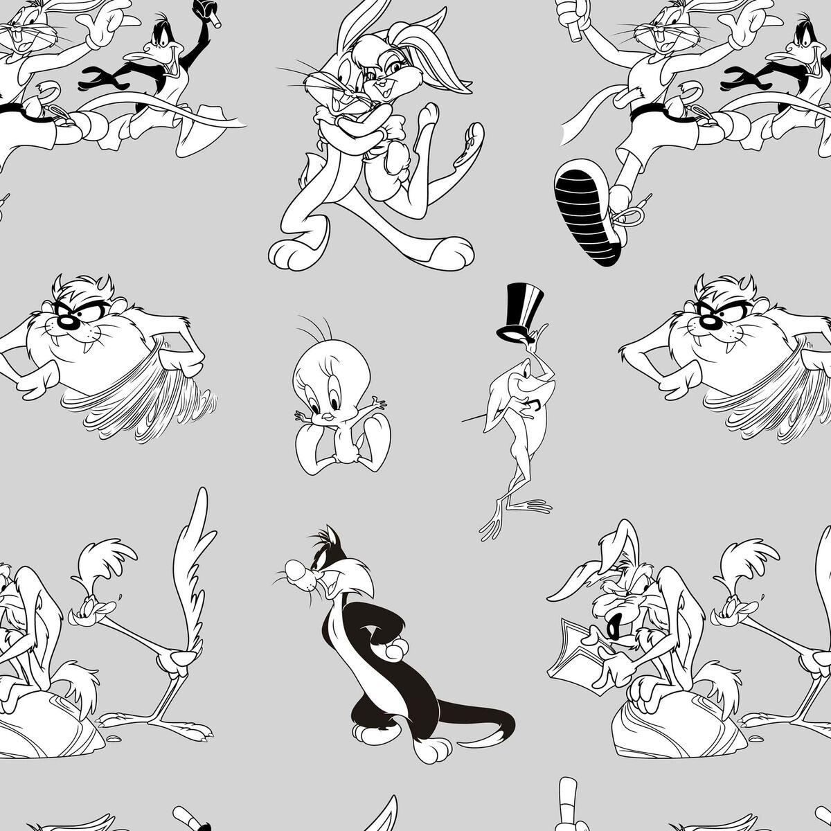 Funda Nórdica Looney Tunes Looney BN Blanco black 200 x 200 cm