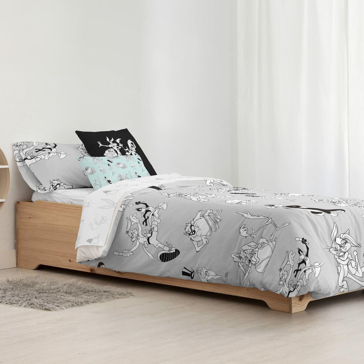 Funda Nórdica Looney Tunes Looney BN Blanco black 200 x 200 cm