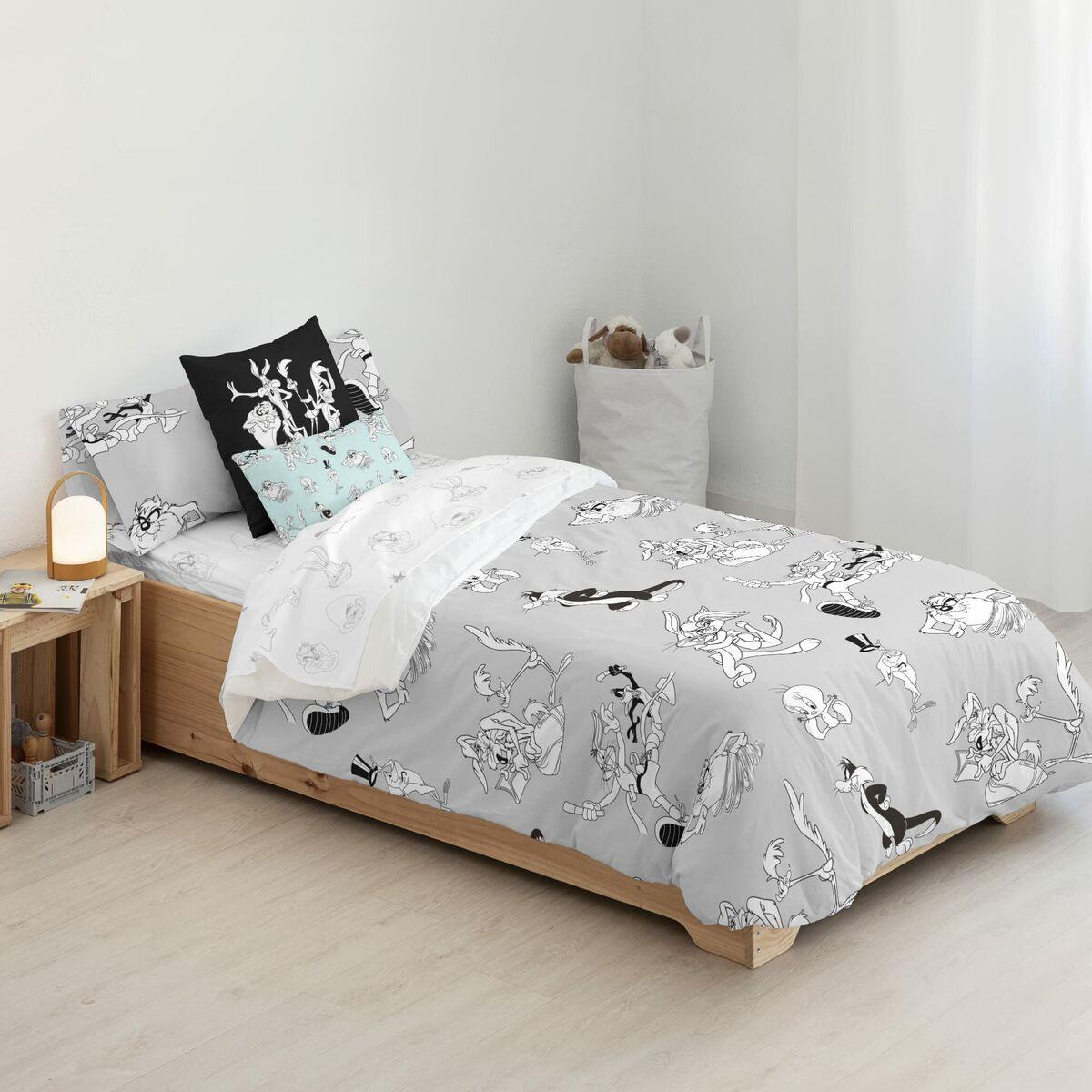 Funda Nórdica Looney Tunes Looney BN Blanco black 200 x 200 cm