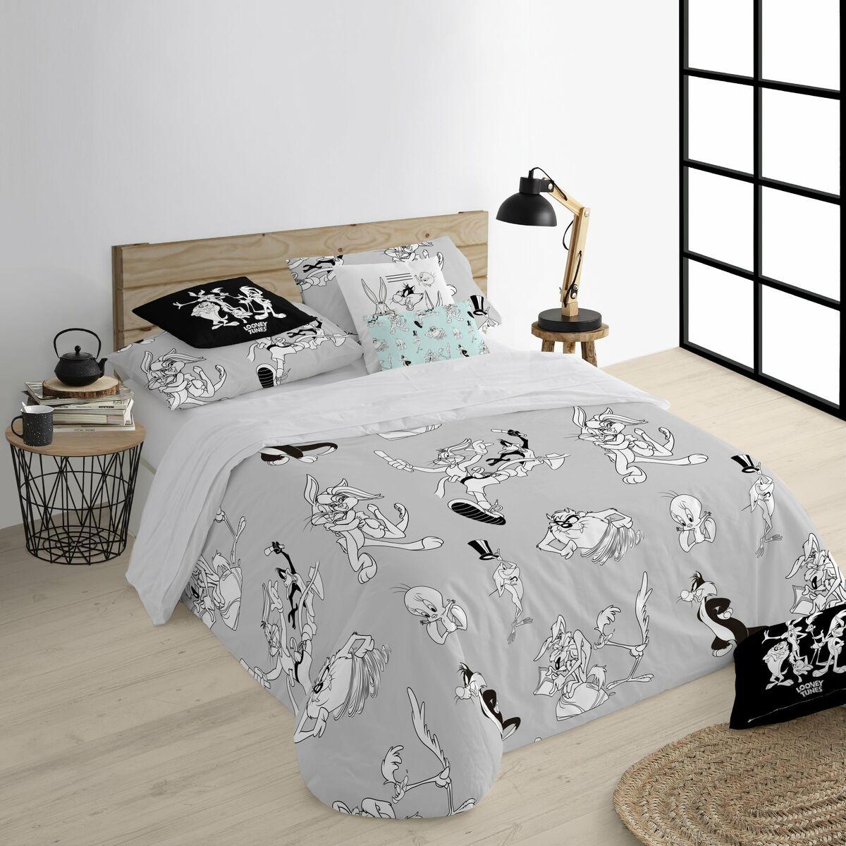 Funda Nórdica Looney Tunes Looney BN Blanco black 140 x 200 cm