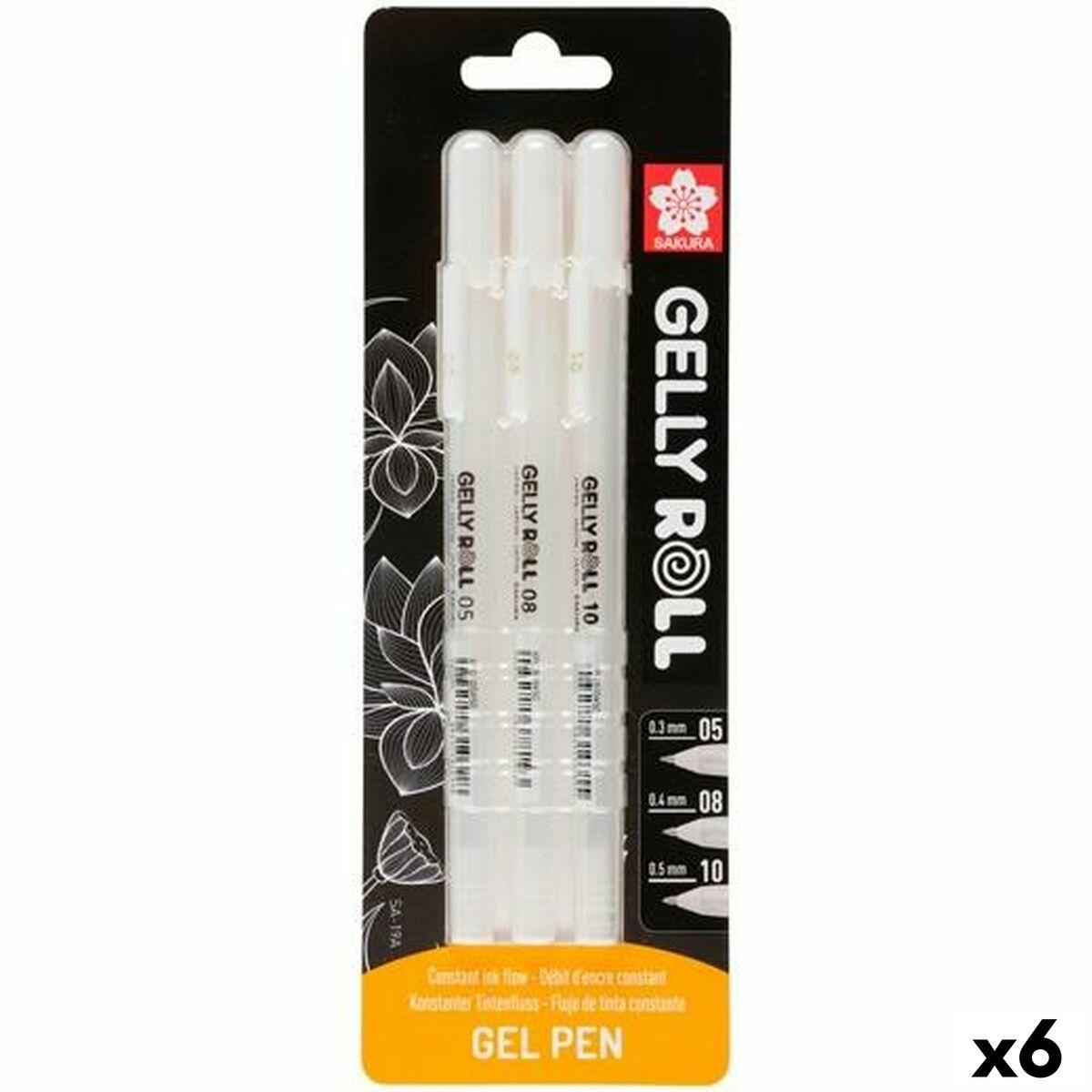 Set de Bolígrafos Talens GELLY ROLL Blanco (6 Unidades)