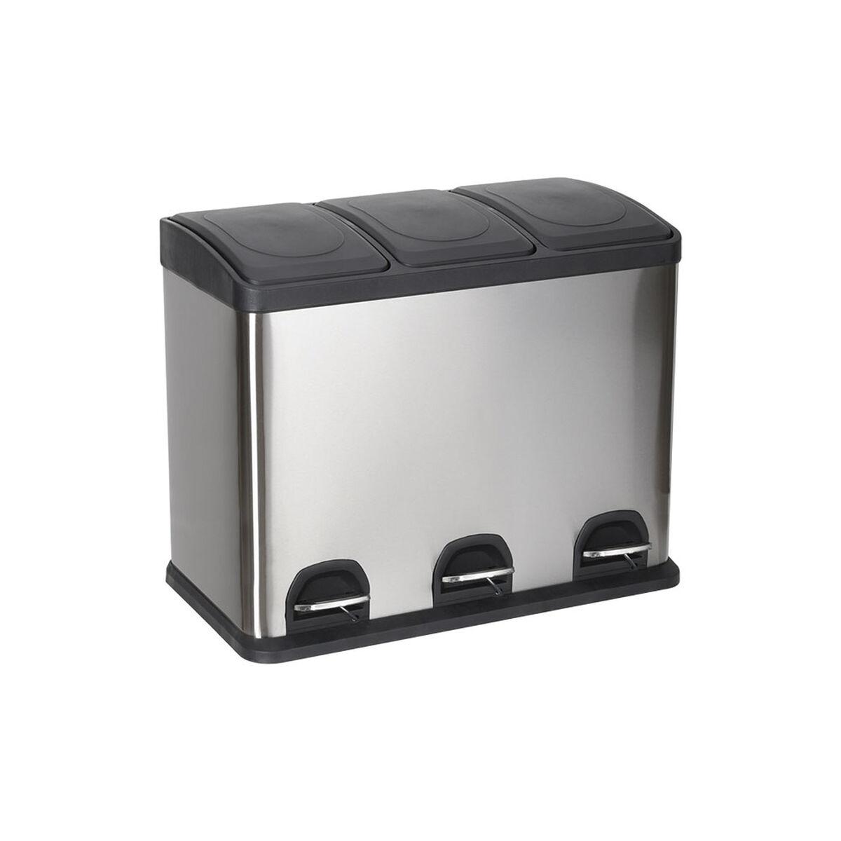Cubo de Basura para Reciclaje Confortime Acero Inoxidable 45 L