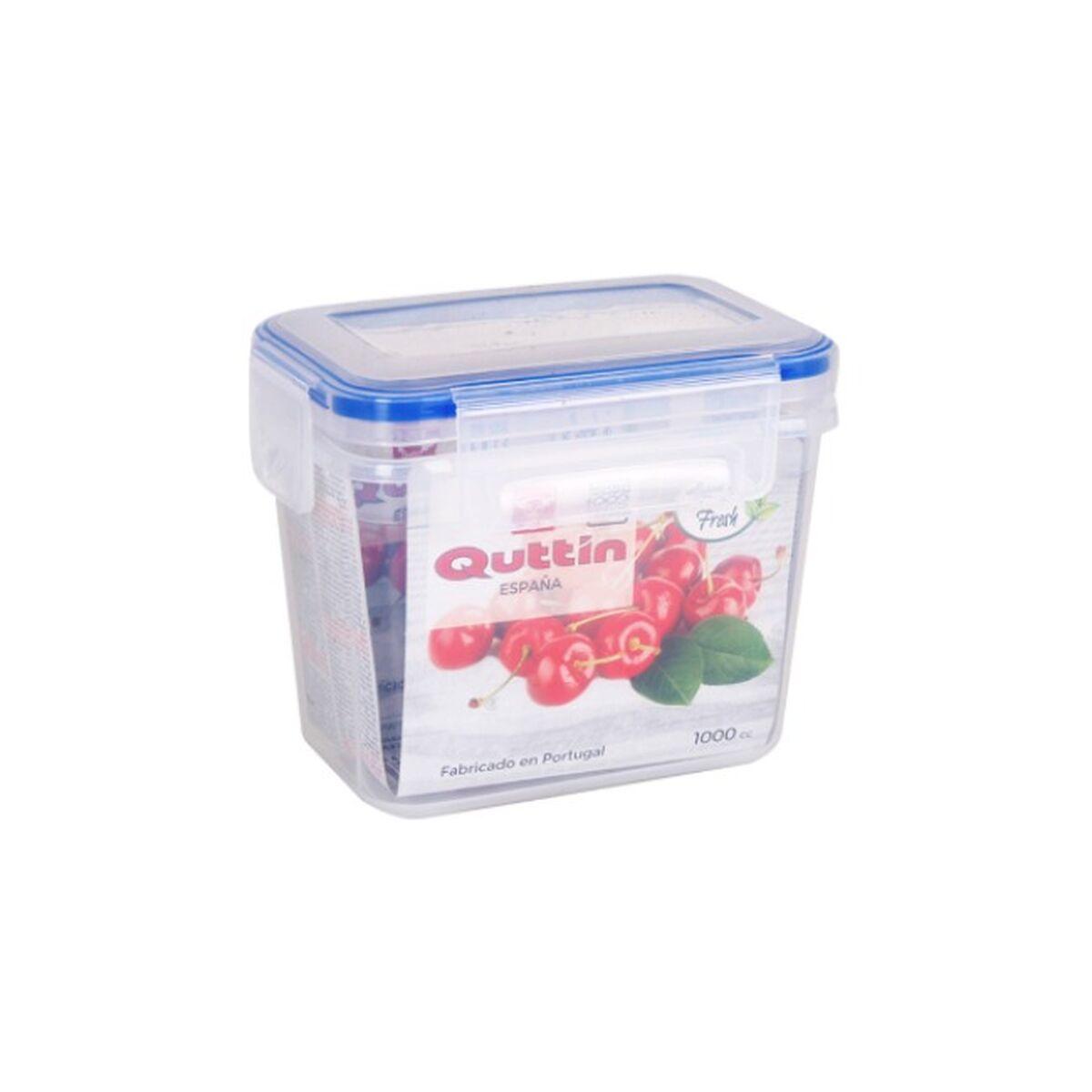 Fiambrera Quttin Quttin Rectangular 1 L 15 x 10 x 12 cm (12 Unidades)