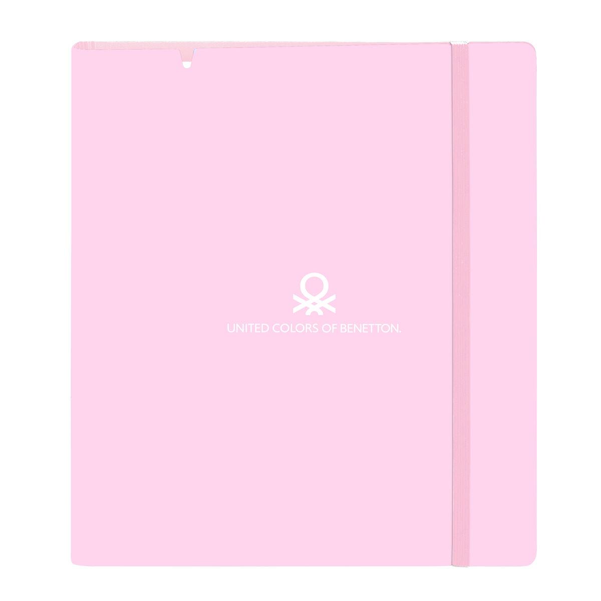 Carpeta de anillas Benetton Unique Rosa Turquesa 27 X 32 X 4 cm