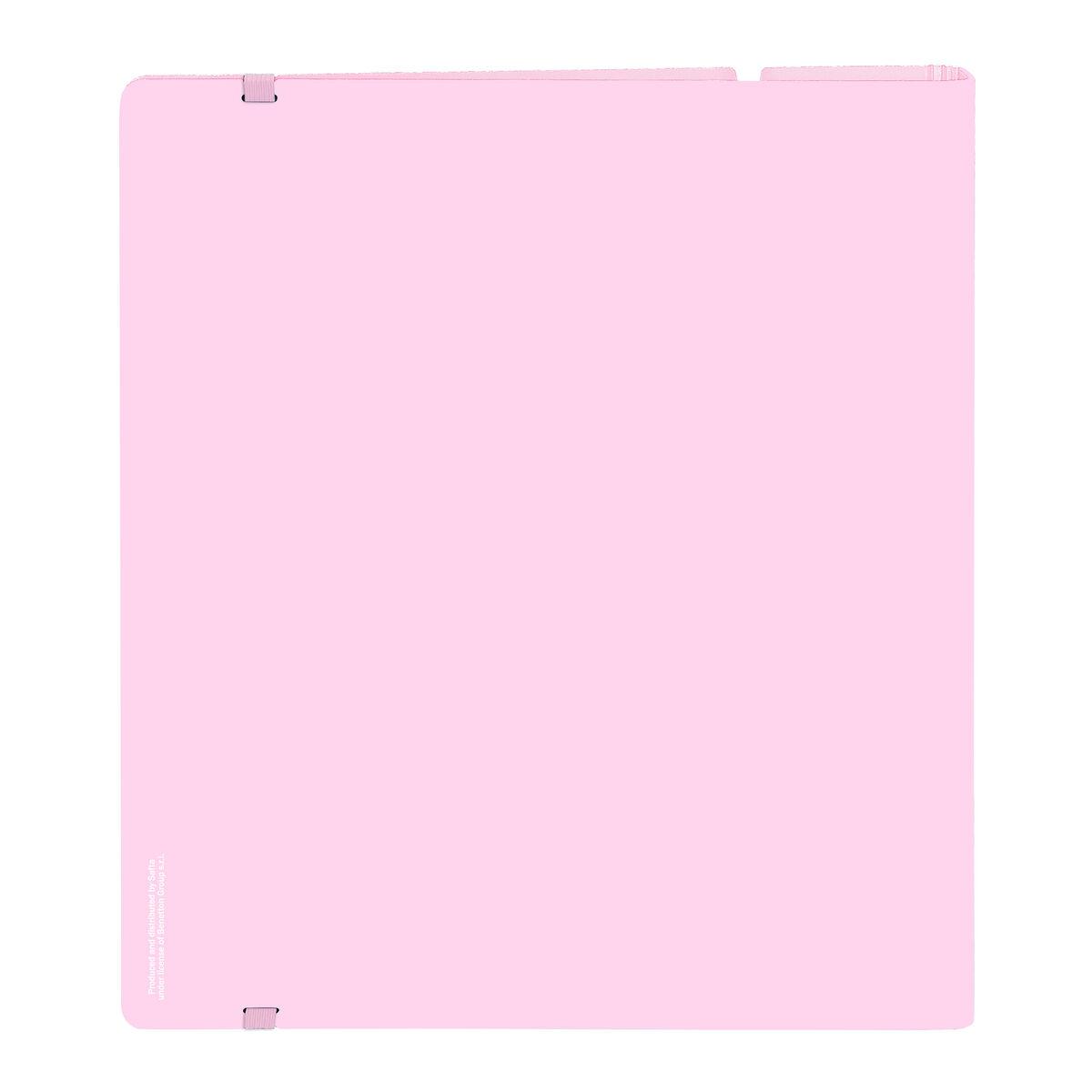 Carpeta de anillas Benetton Unique Rosa Turquesa 27 X 32 X 4 cm