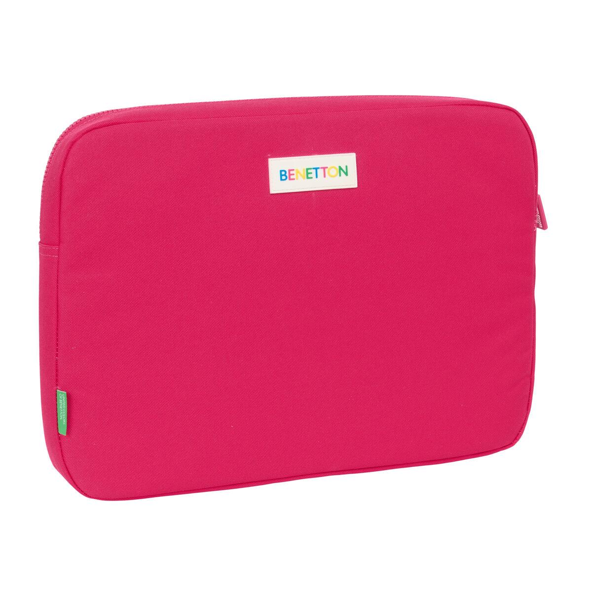 Funda para Portátil Benetton Cherry Cereza Azul marino 15,6 39,5 x 27,5 x 3,5 cm