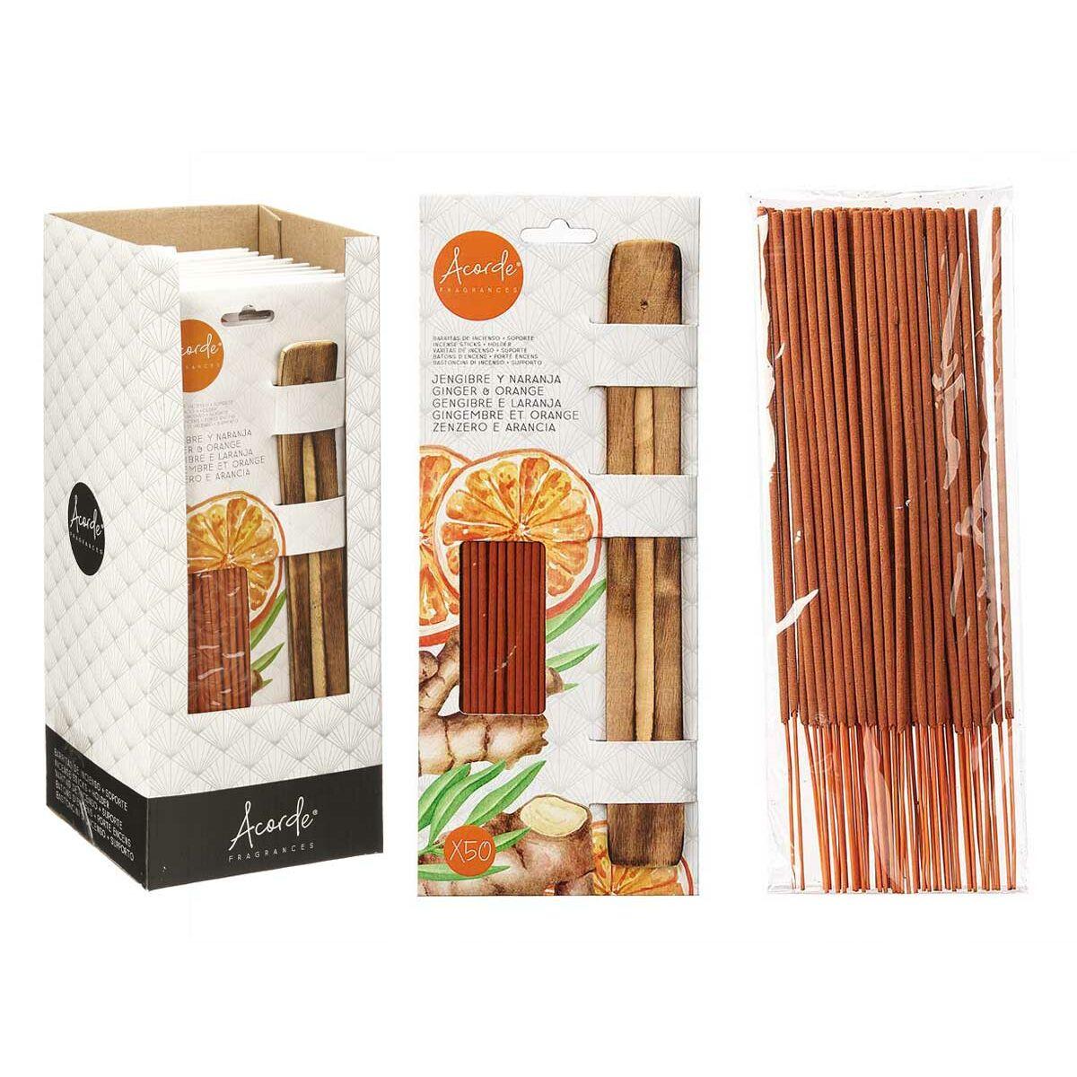 Set de incienso Acorde F-704 Naranja (12 Unidades)