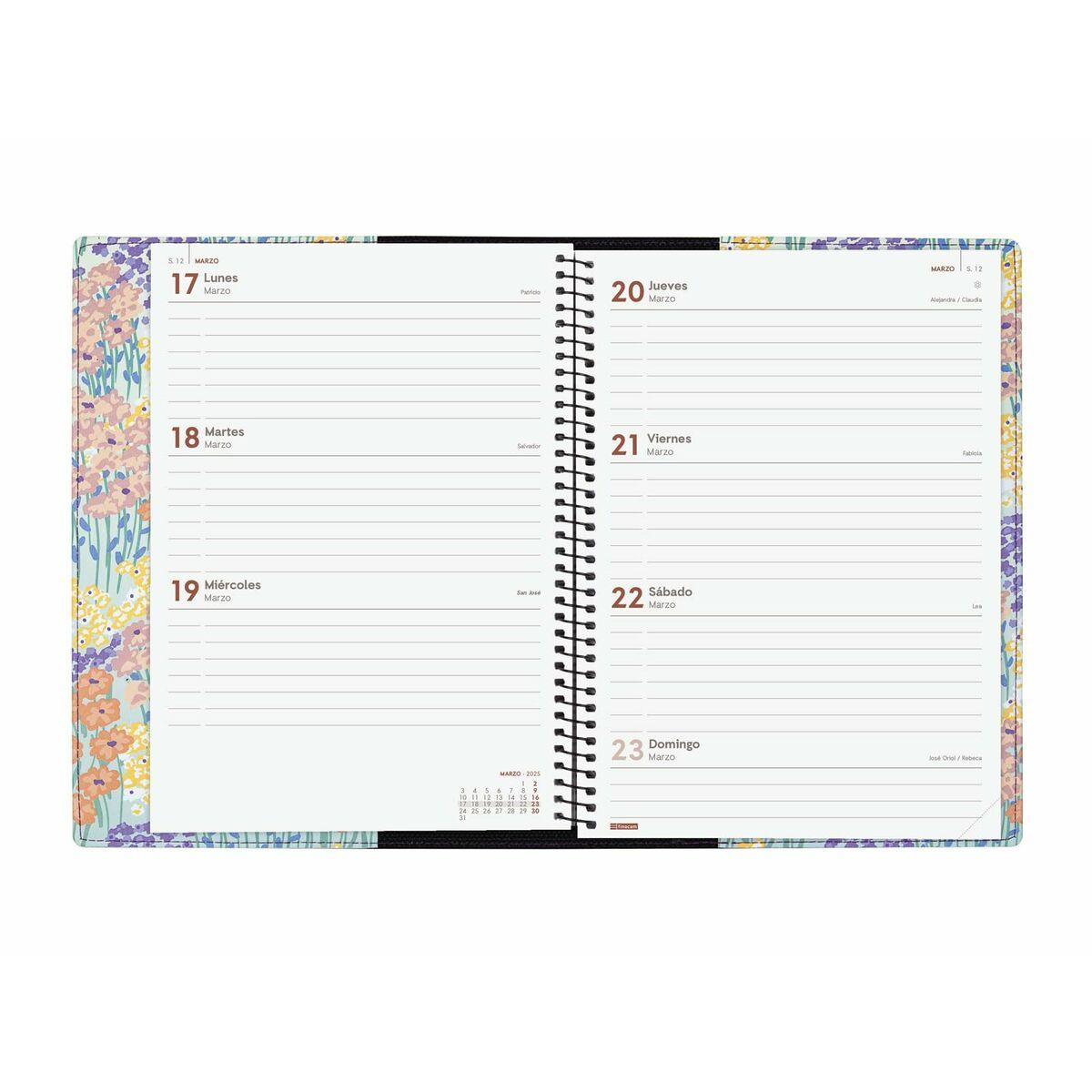 Agenda Finocam Duodesign Color A5 15,5 x 21,2 cm 2025