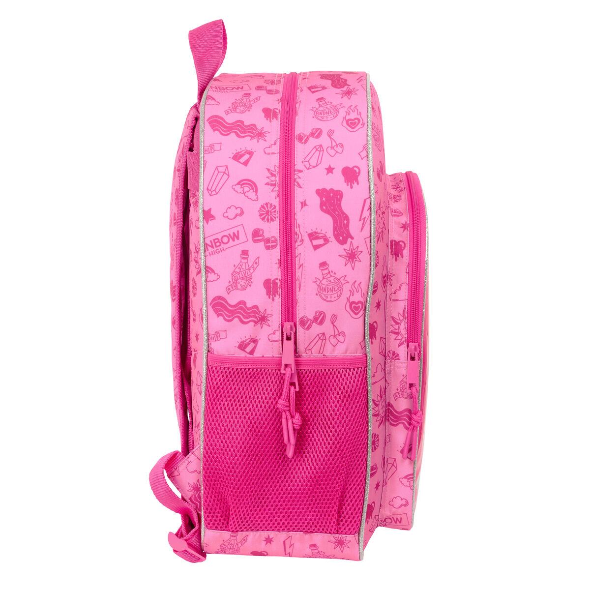 Mochila Escolar Rainbow High Shine Multicolor 33 x 42 x 14 cm