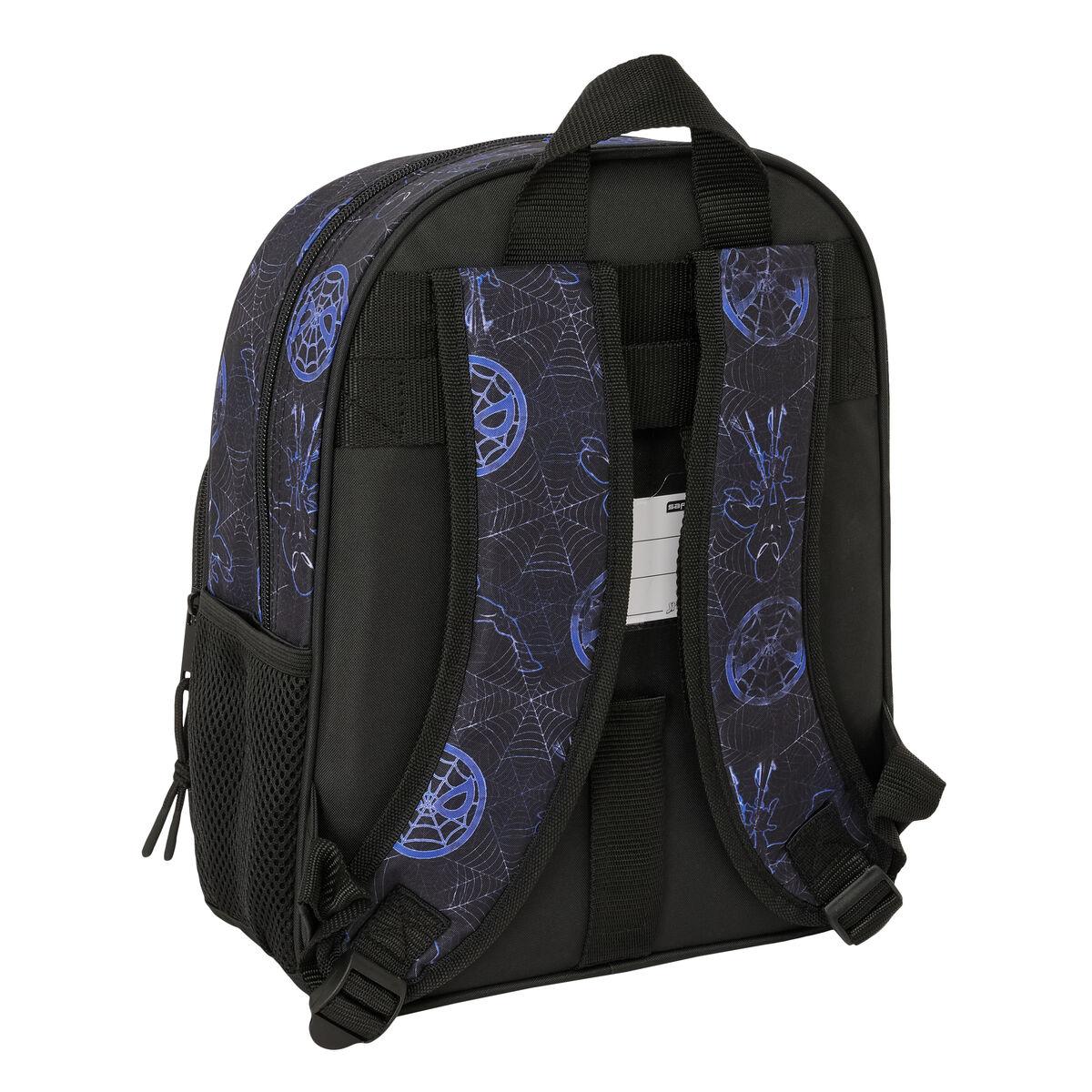 Mochila Escolar Spider-Man Attack Negro 27 x 33 x 10 cm
