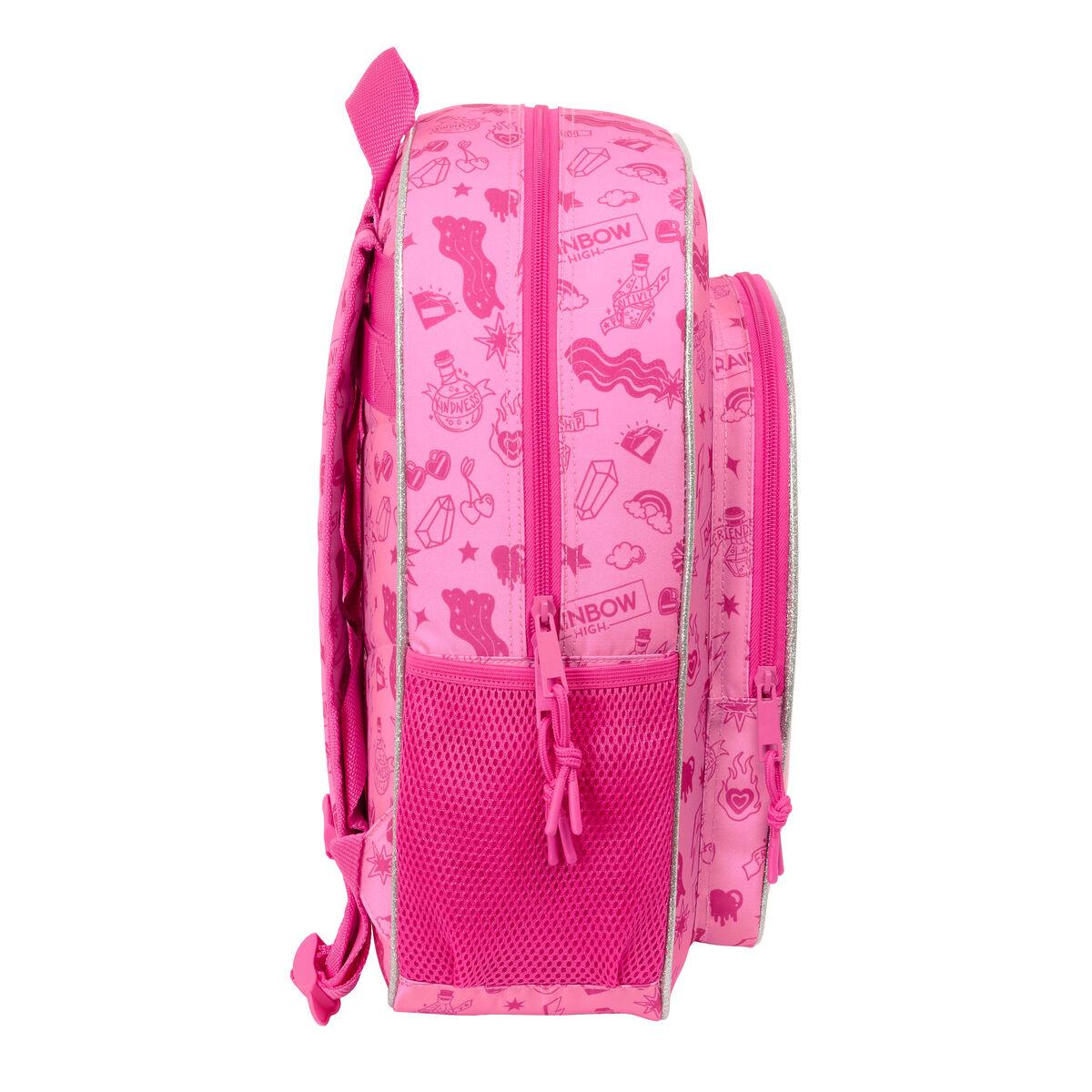 Mochila Escolar Rainbow High Shine Multicolor 32 x 38 x 12 cm