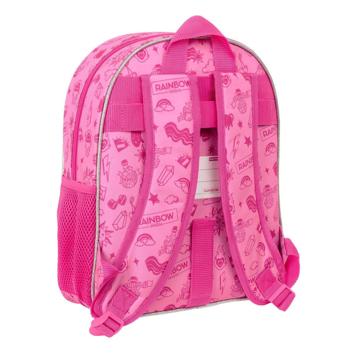 Mochila Escolar Rainbow High Shine Multicolor 28 x 34 x 10 cm