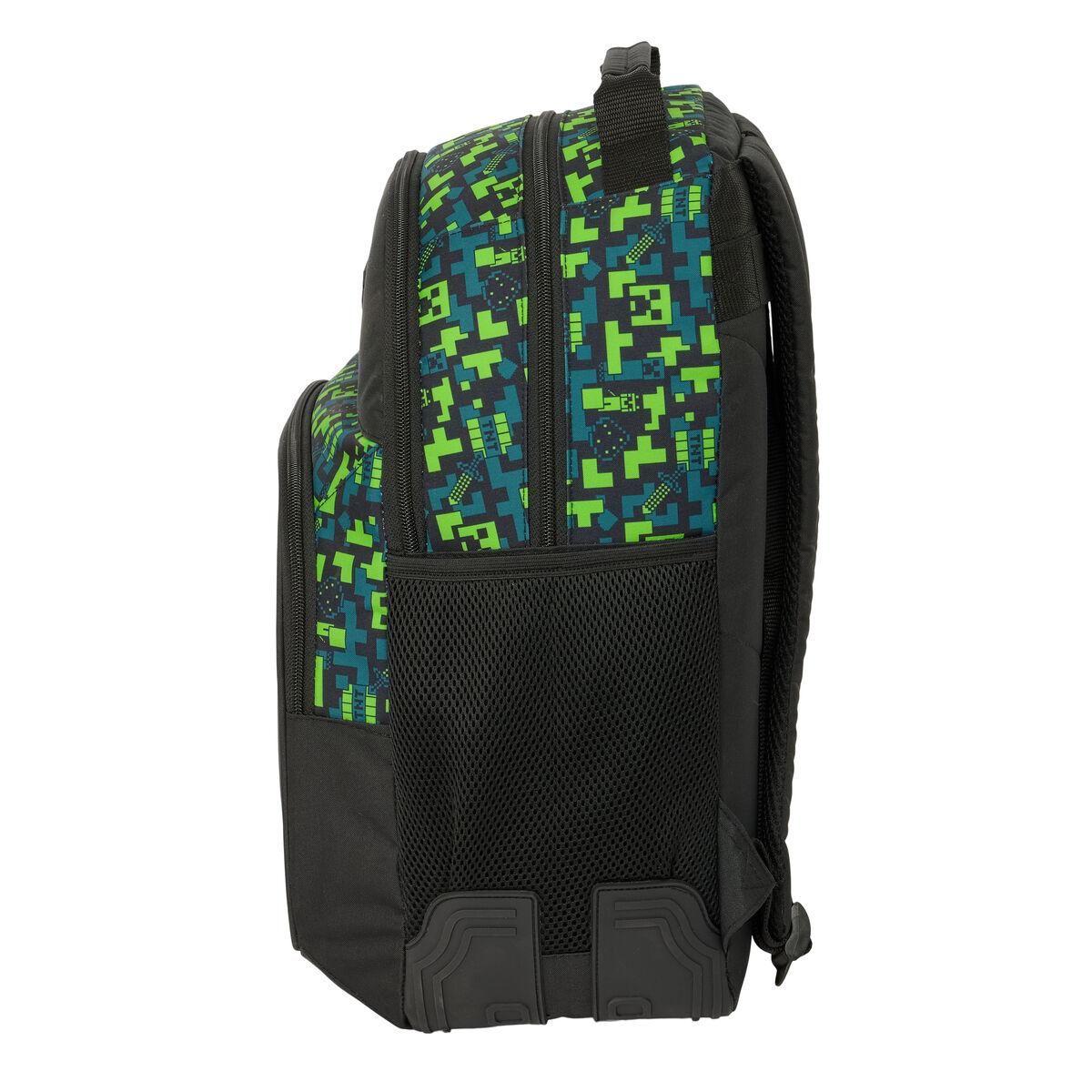 Mochila Escolar Minecraft Tnt Multicolor 32 x 42 x 15 cm