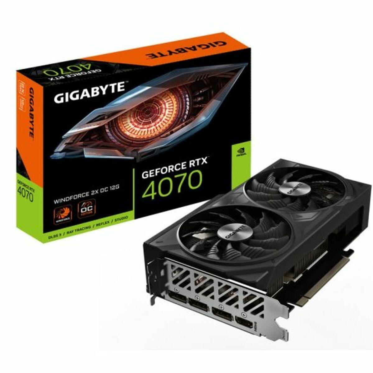 Tarjeta Gráfica Gigabyte GV-N4070WF2OC-12GD GEFORCE RTX 4070 12 GB GDDR6X