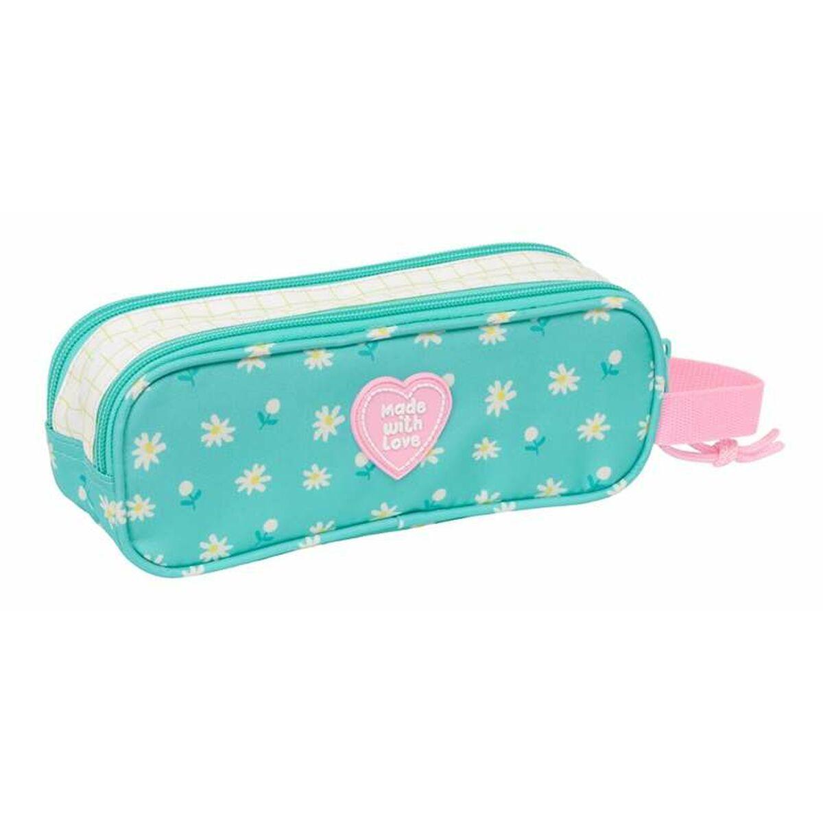 Portatodo Doble Peppa Pig Pretty Flowers 21 x 8 x 6 cm
