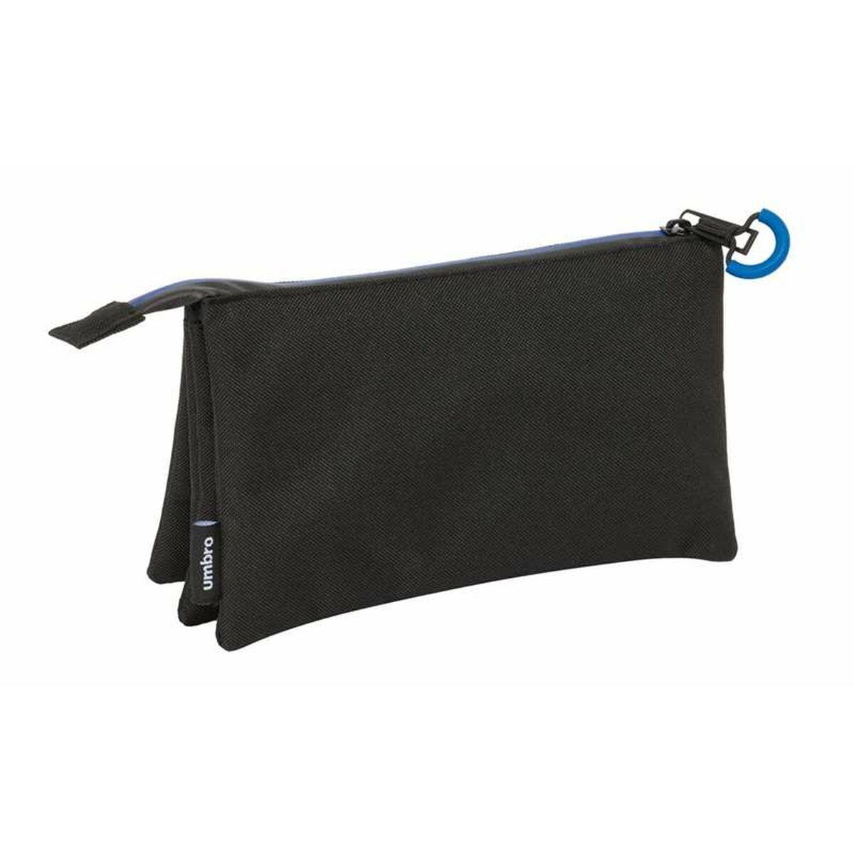 Portatodo Triple Umbro Jet Black 22 x 12 x 3 cm