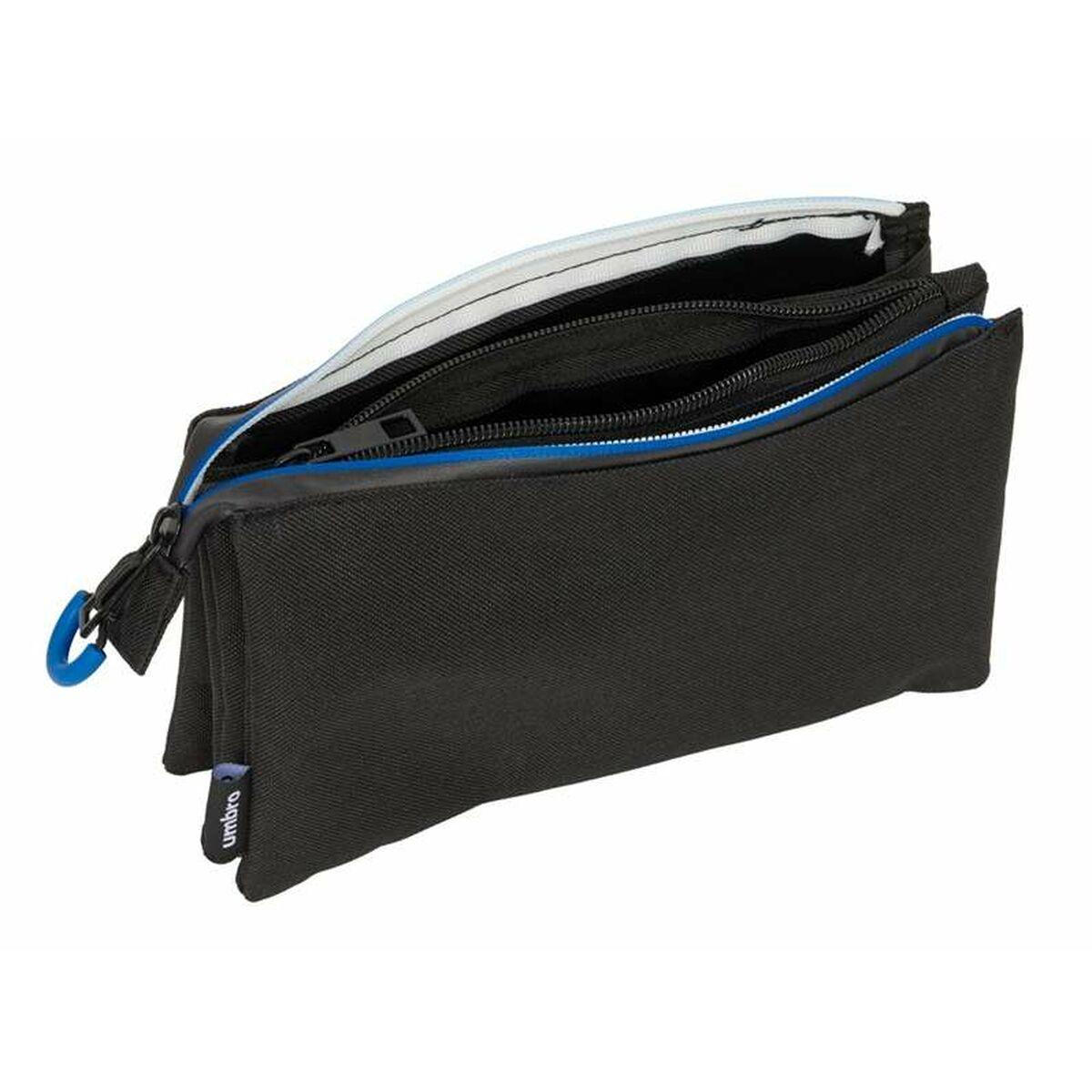 Portatodo Triple Umbro Jet Black 22 x 12 x 3 cm