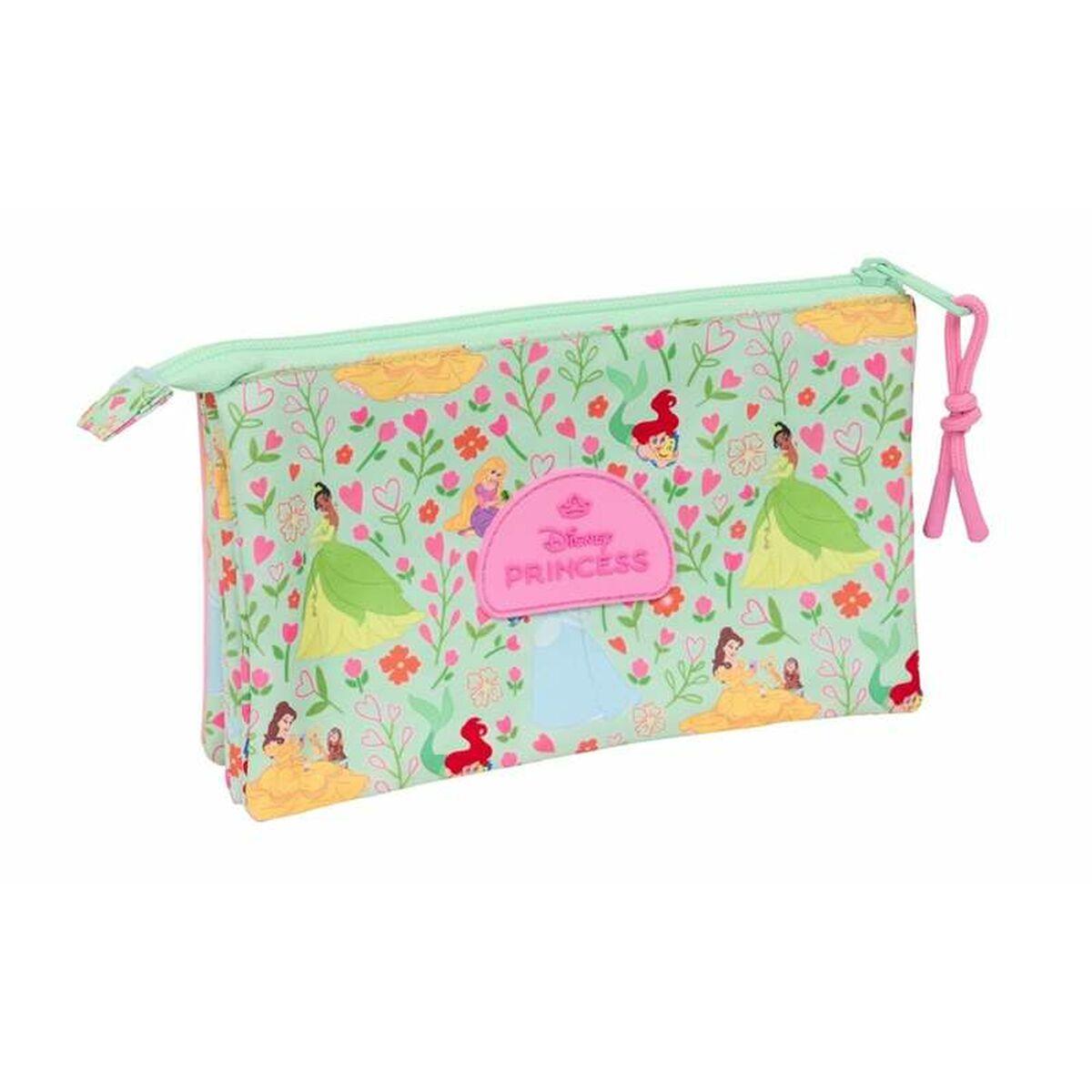 Portatodo Triple Disney Princess Bloom 22 x 12 x 3 cm