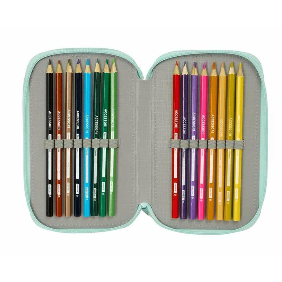 Plumier Triple Safta Cats & Dogs 12,5 x 19,5 x 5,5 cm