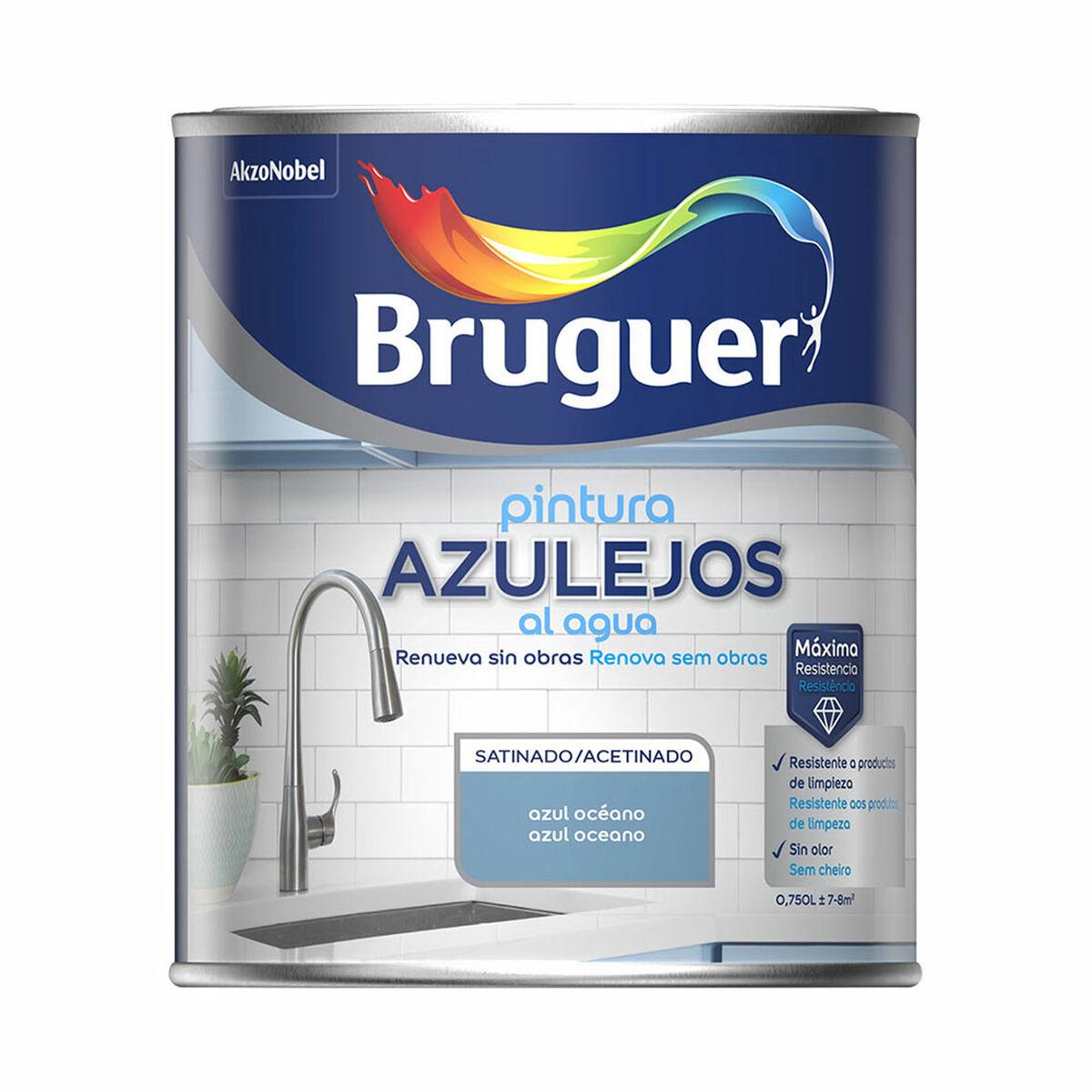 Pintura Bruguer Azul Océano 750 ml Baldosa y azulejo