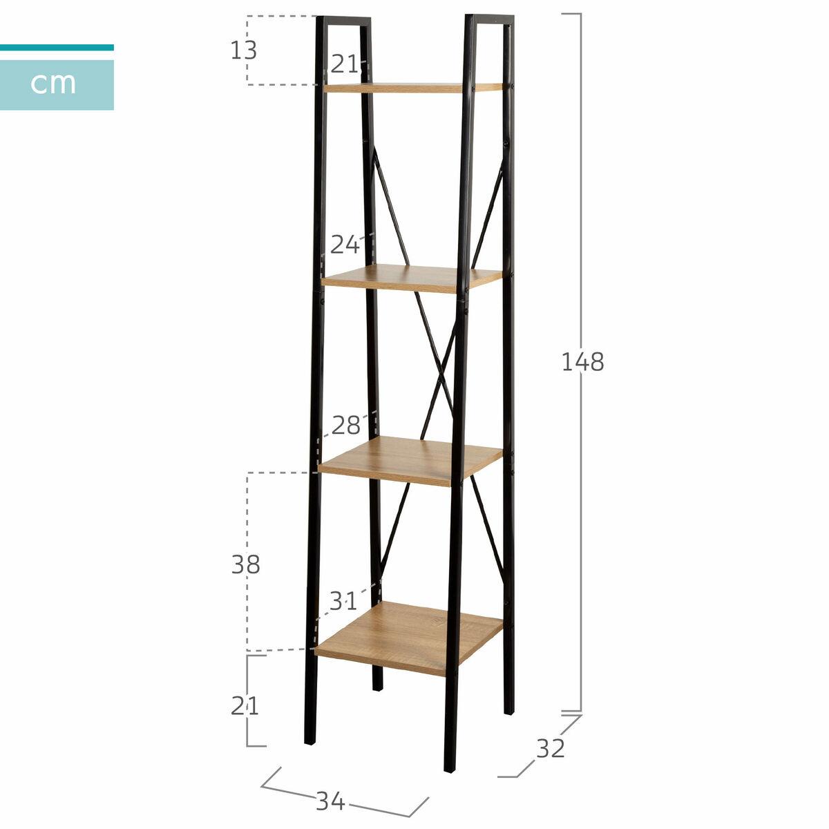 Estantería Max Home Acero Melamina Aglomerado 34 x 148 x 32 cm