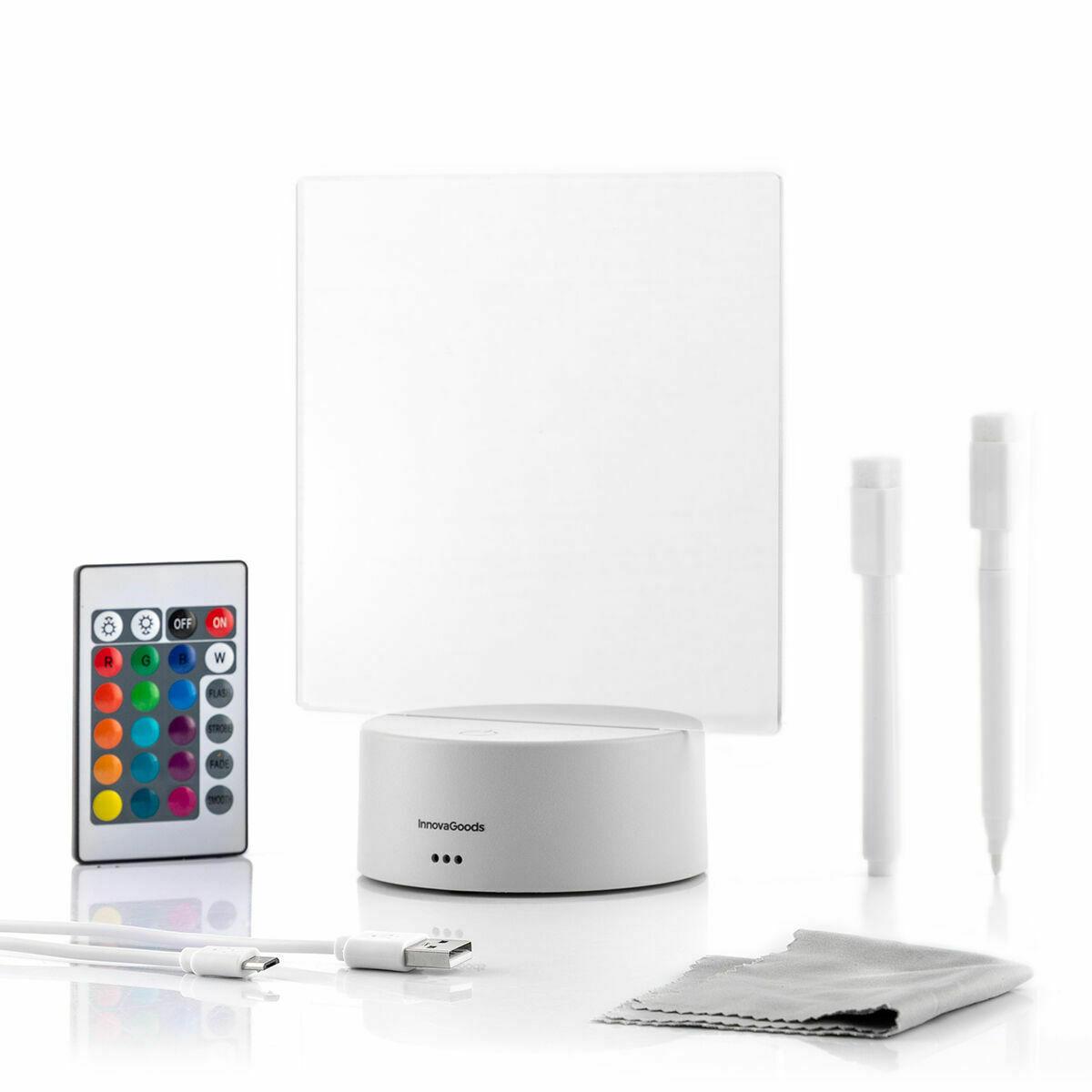 Tablero de Notas y Mensajes LED InnovaGoods Gris (Reacondicionado A)