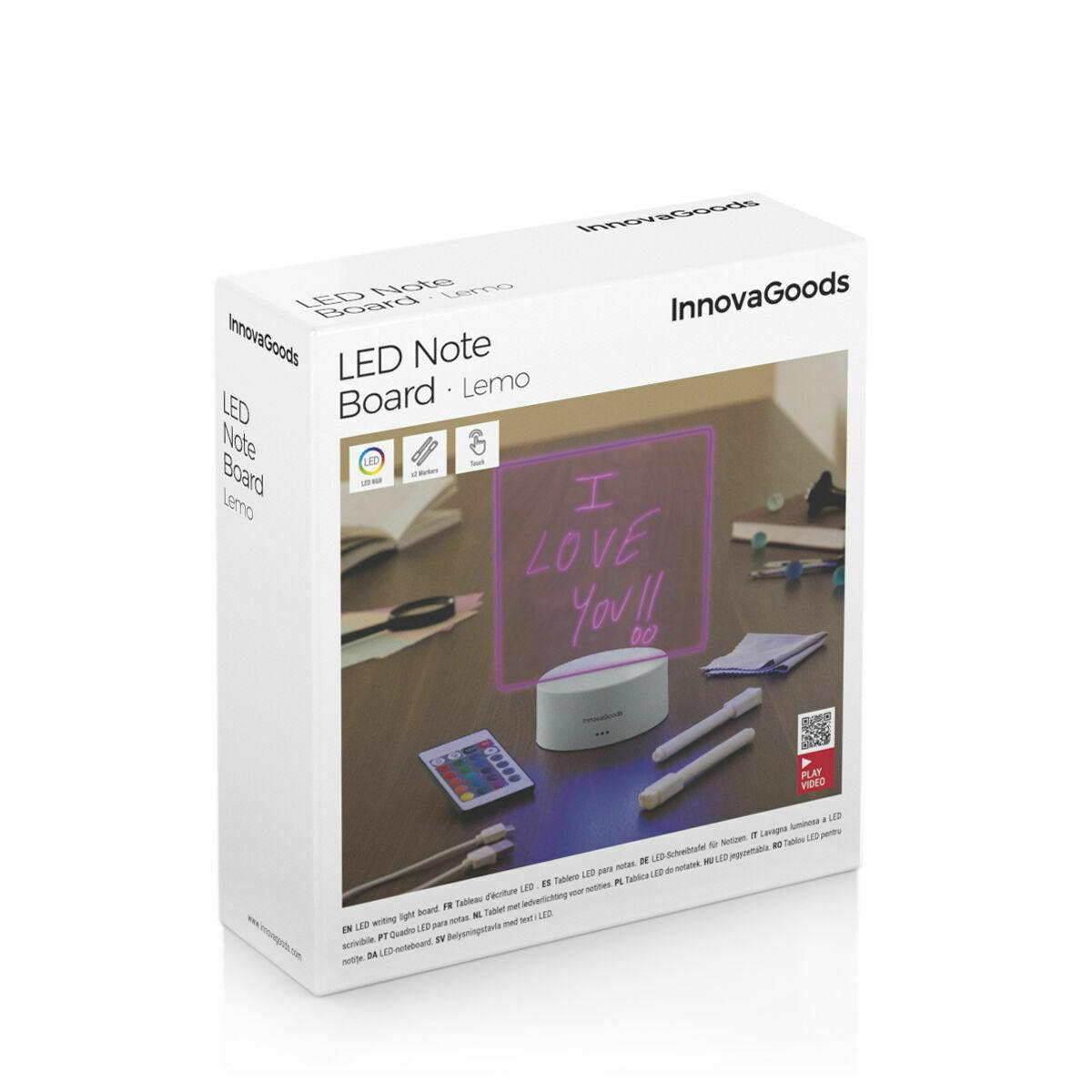Tablero de Notas y Mensajes LED InnovaGoods Gris (Reacondicionado A)