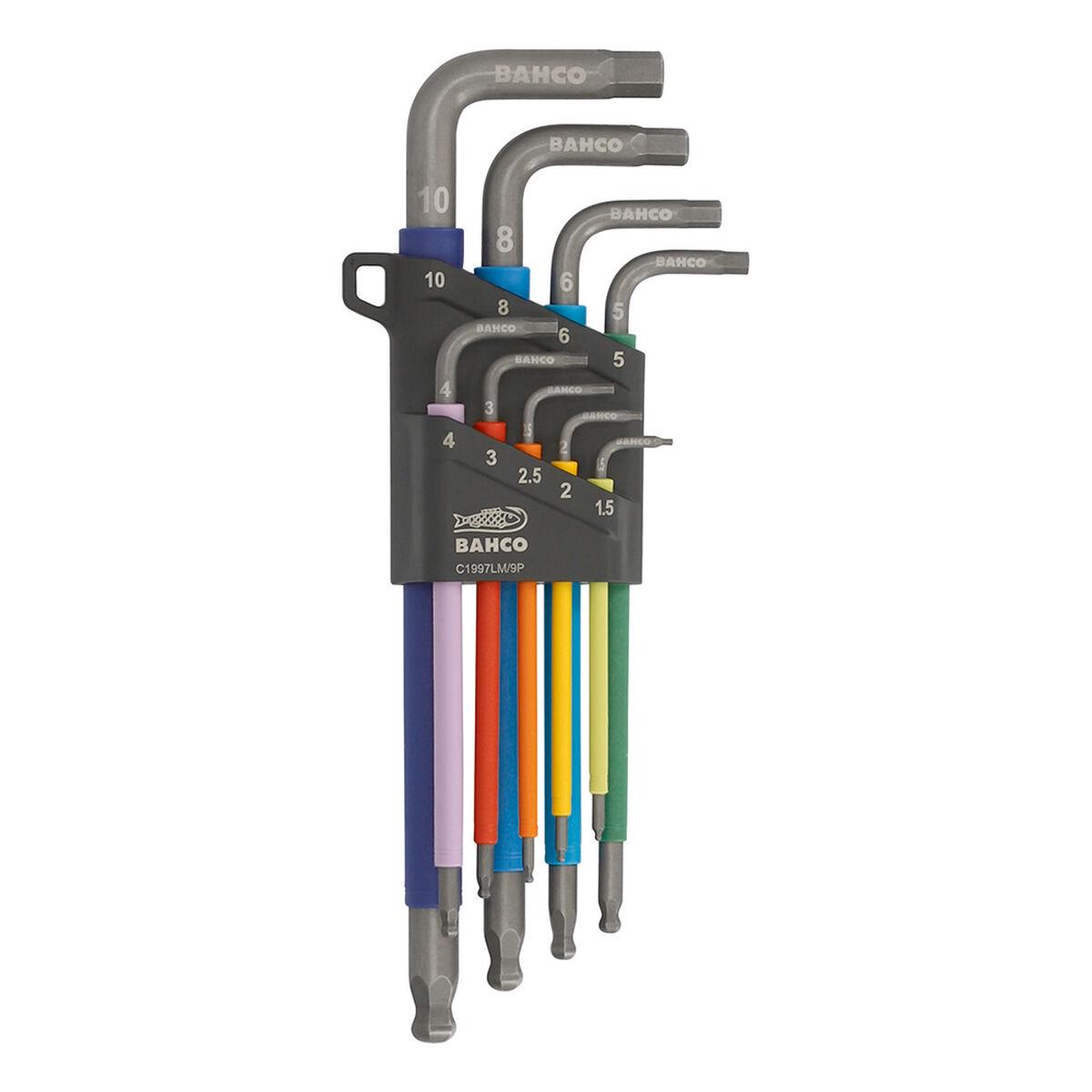 Juego de Llaves Allen Bahco 1,5 mm - 10 mm 9 Piezas