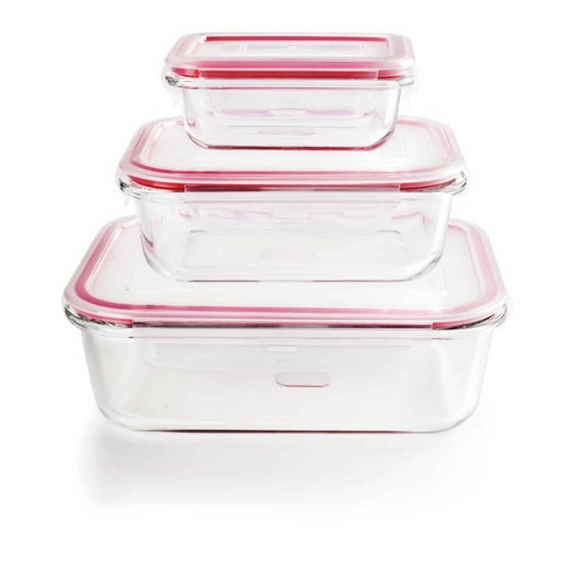 Set de Recipientes de Cocina Herméticos Apilables Ibili 754750