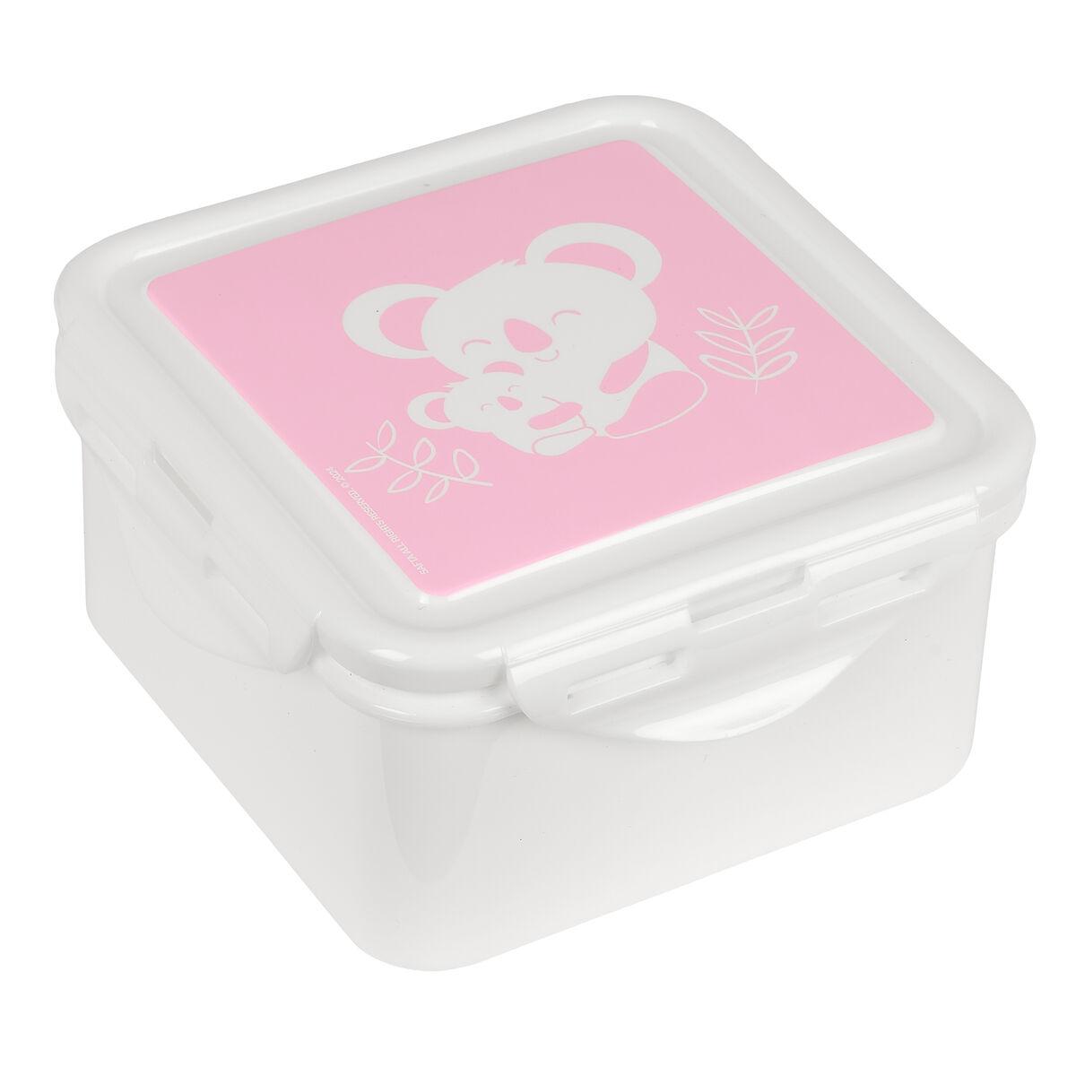 Fiambrera Safta Koala Rosa 13 x 7.5 x 13 cm