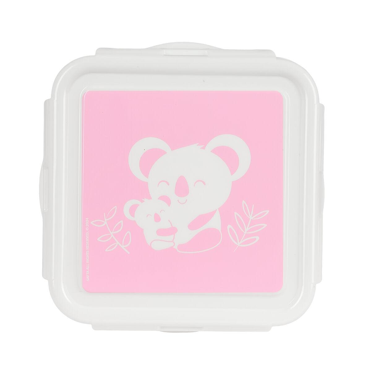 Fiambrera Safta Koala Rosa 13 x 7.5 x 13 cm