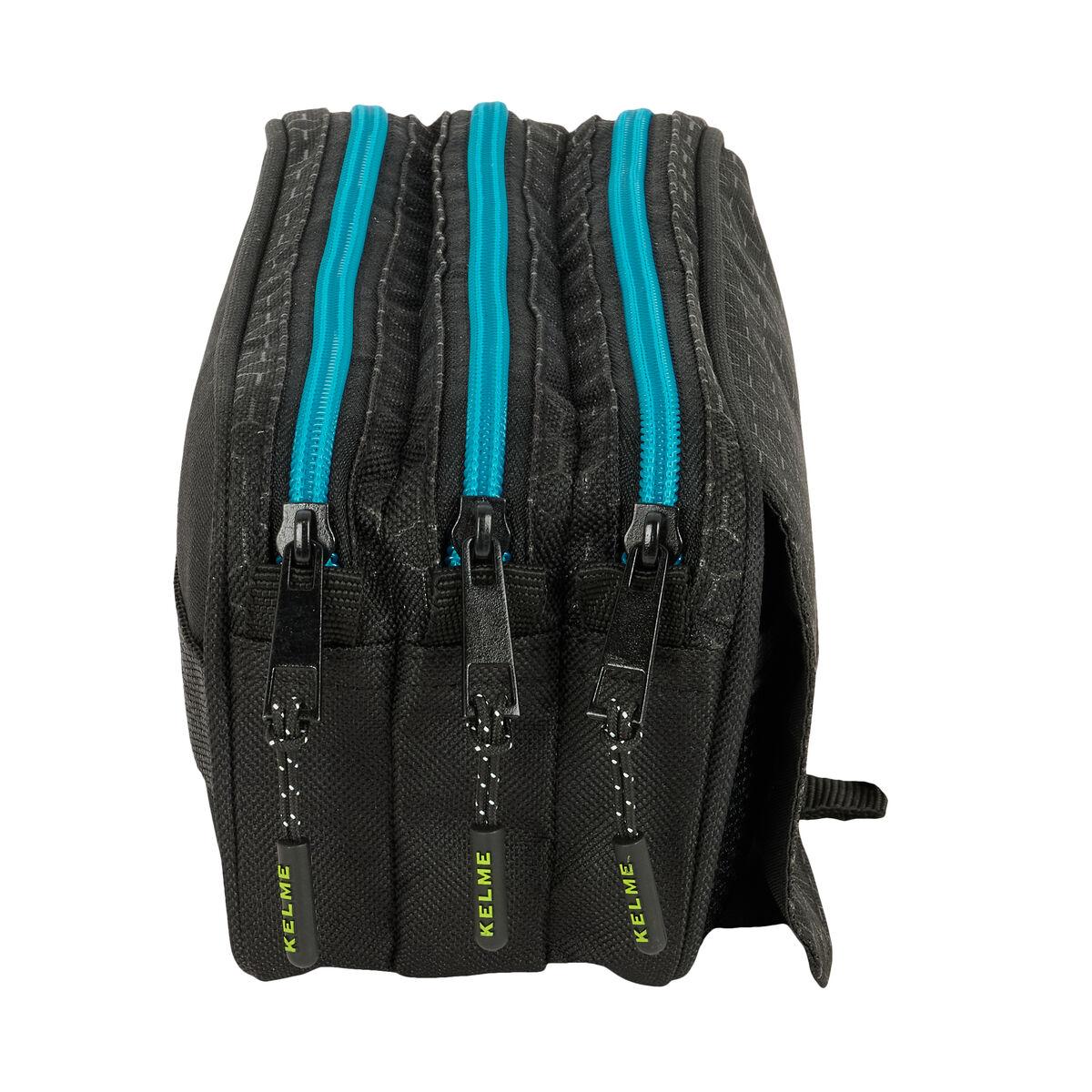 Portatodo Triple Kelme Iron Negro 21,5 x 10 x 8 cm