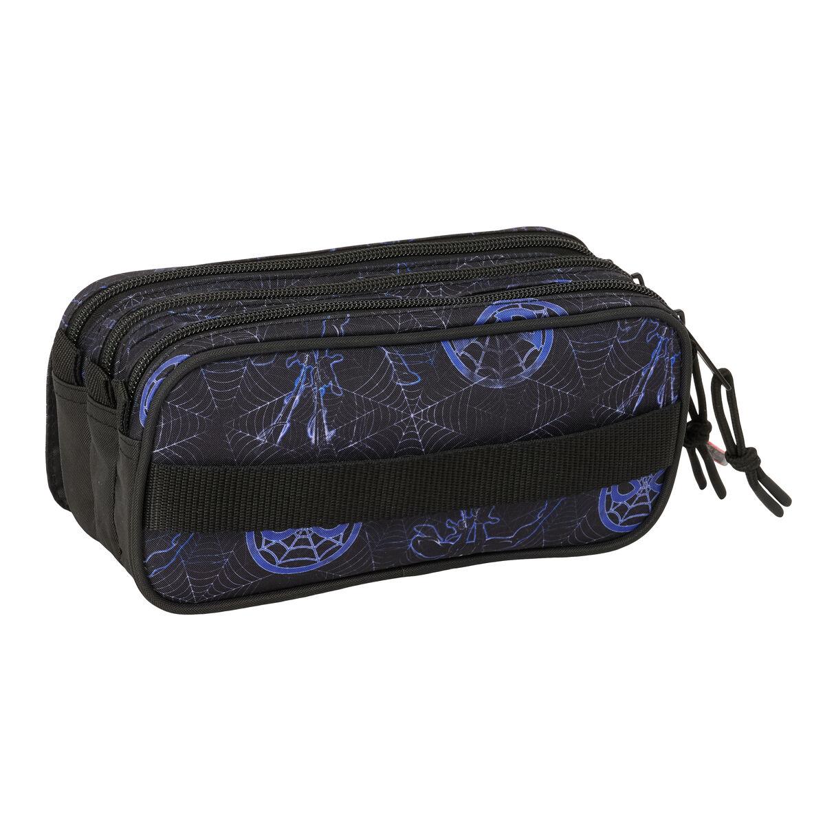 Portatodo Triple Spider-Man Attack Negro 21,5 x 10 x 8 cm