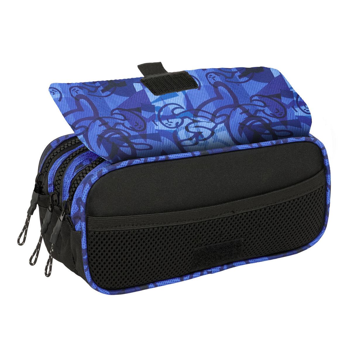 Portatodo Triple El Niño Roller Azul Negro 21,5 x 10 x 8 cm