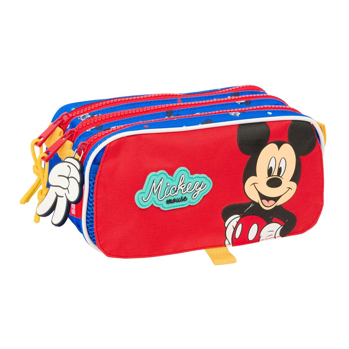 Portatodo Triple Mickey Mouse Clubhouse Good day Azul 21,5 x 10 x 8 cm