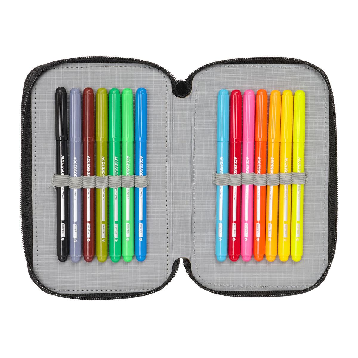 Estuche Escolar con Accesorios Monster High Drama Multicolor 12,5 x 19,5 x 5,5 cm 37 Piezas