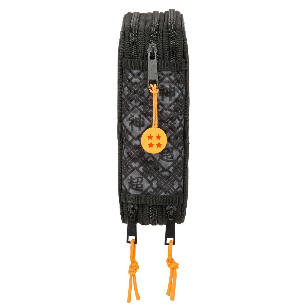 Estuche Escolar con Accesorios Dragon Ball Combat Negro 12,5 x 19,5 x 5,5 cm 37 Piezas