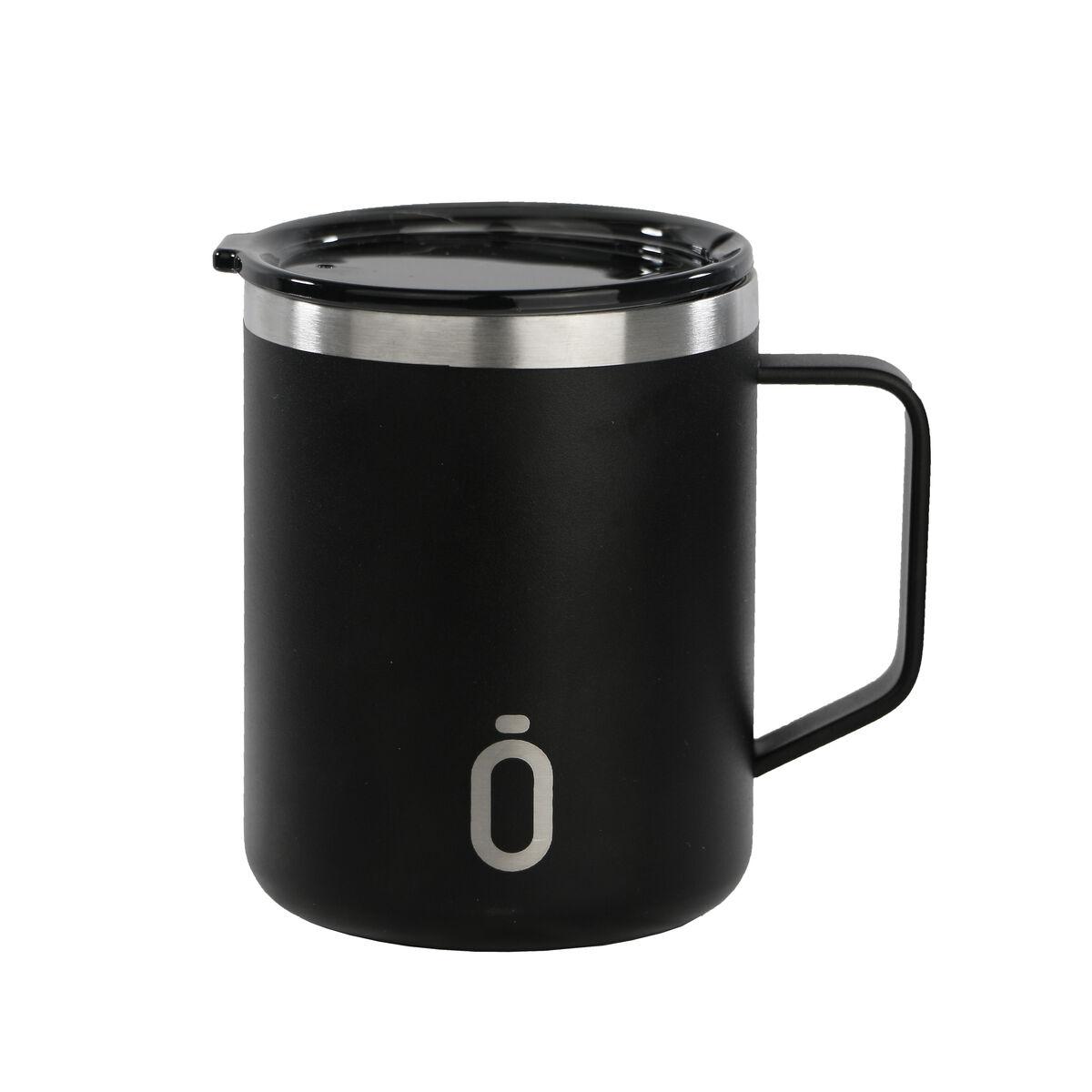 Taza Termo con Tapa F.C. Barcelona Azul marino Acero Inoxidable