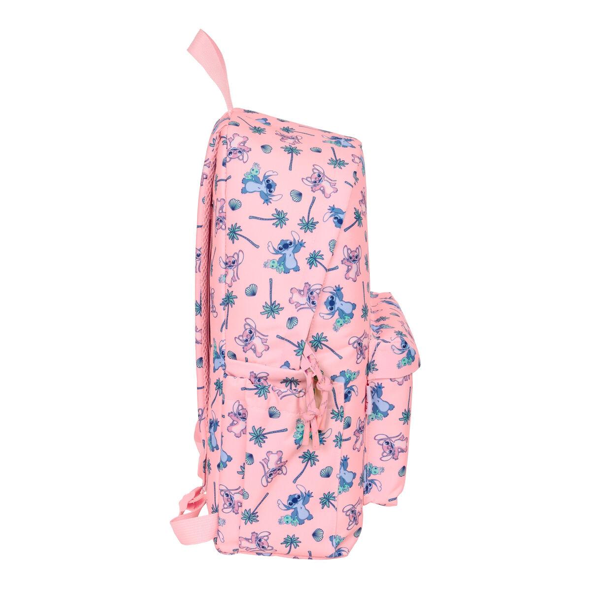 Mochila para Portátil Lilo & Stitch Beach Rosa 31 x 43 x 13 cm