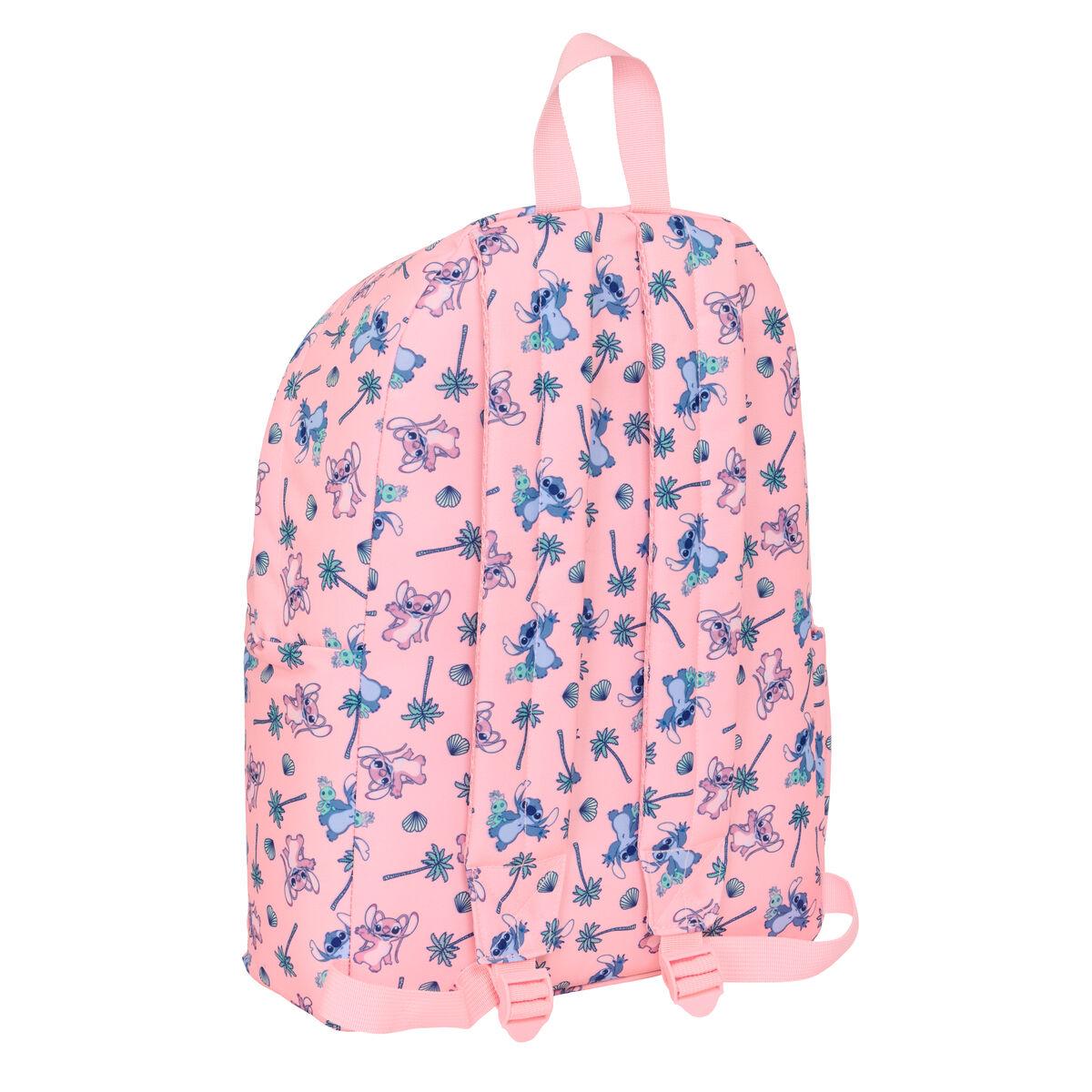 Mochila para Portátil Lilo & Stitch Beach Rosa 31 x 43 x 13 cm