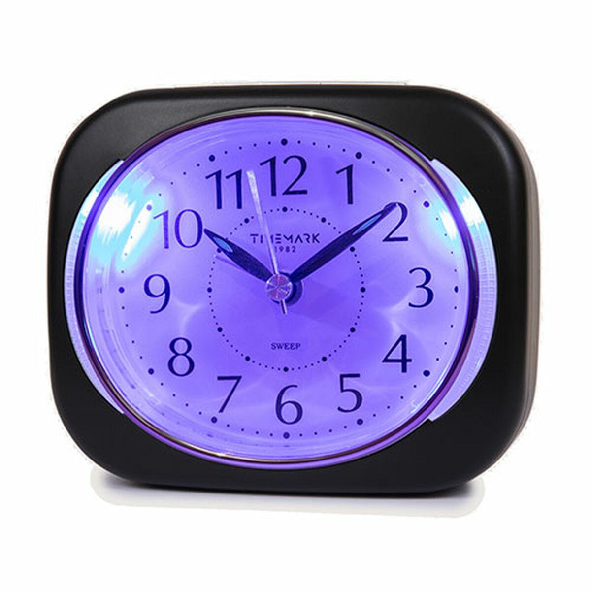 Reloj-Despertador Analógico Timemark 10 x 8,5 x 4 cm Negro Plástico Clásico