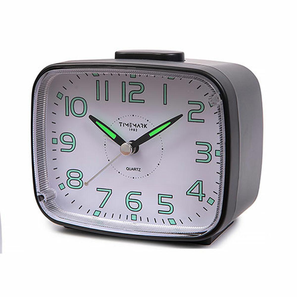 Reloj-Despertador Analógico Timemark 12 x 9,5 x 6,5 cm Negro Clásico