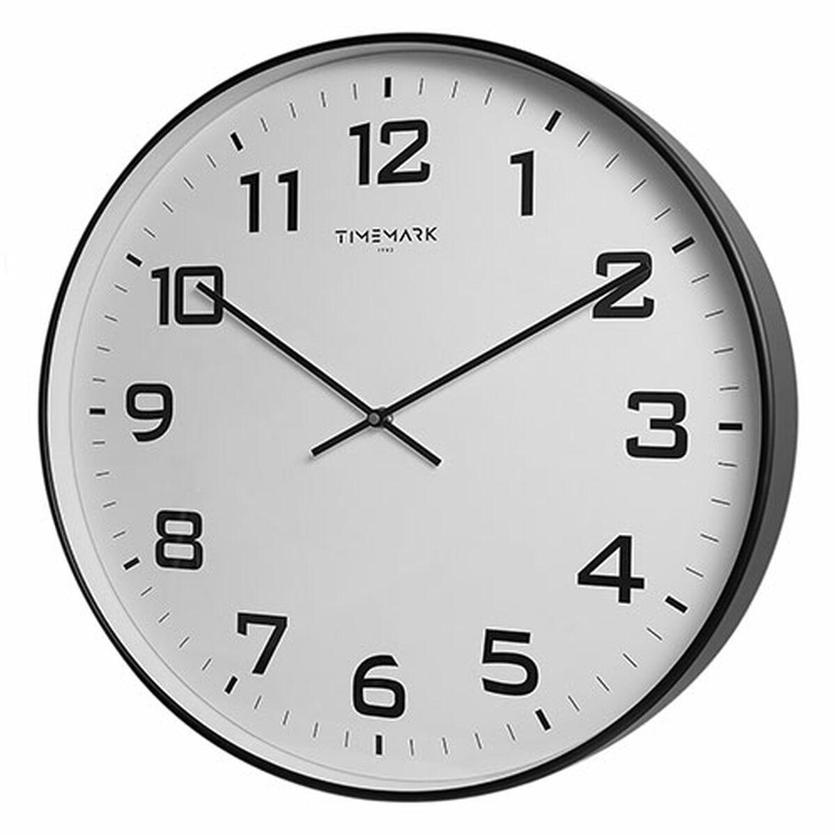 Reloj de Pared Timemark Negro 50 x 50 cm