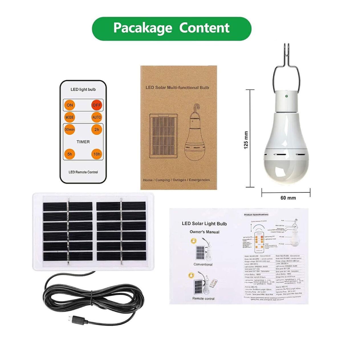 Lámpara solar New Garden 20 W