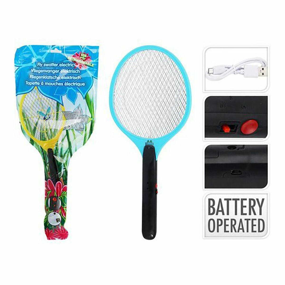 Raqueta Matainsectos Recargable con LED Lifetime 48 x 21 cm Metal/Plástico