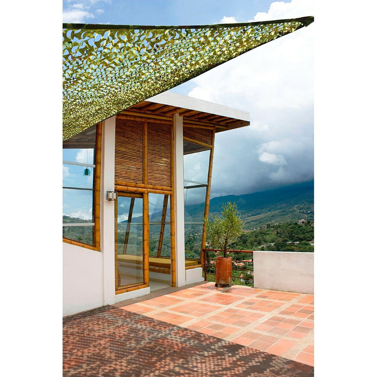 Toldo Vela de Sombra Rectangular Faura Verde militar 3 x 4 m Reversible Camuflaje