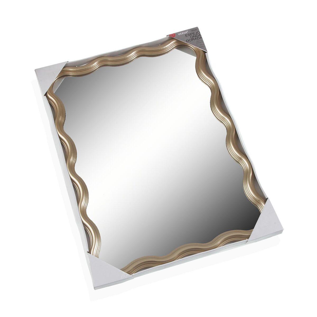 Espejo de pared Versa Dorado 2,6 x 70,2 x 50,2 cm