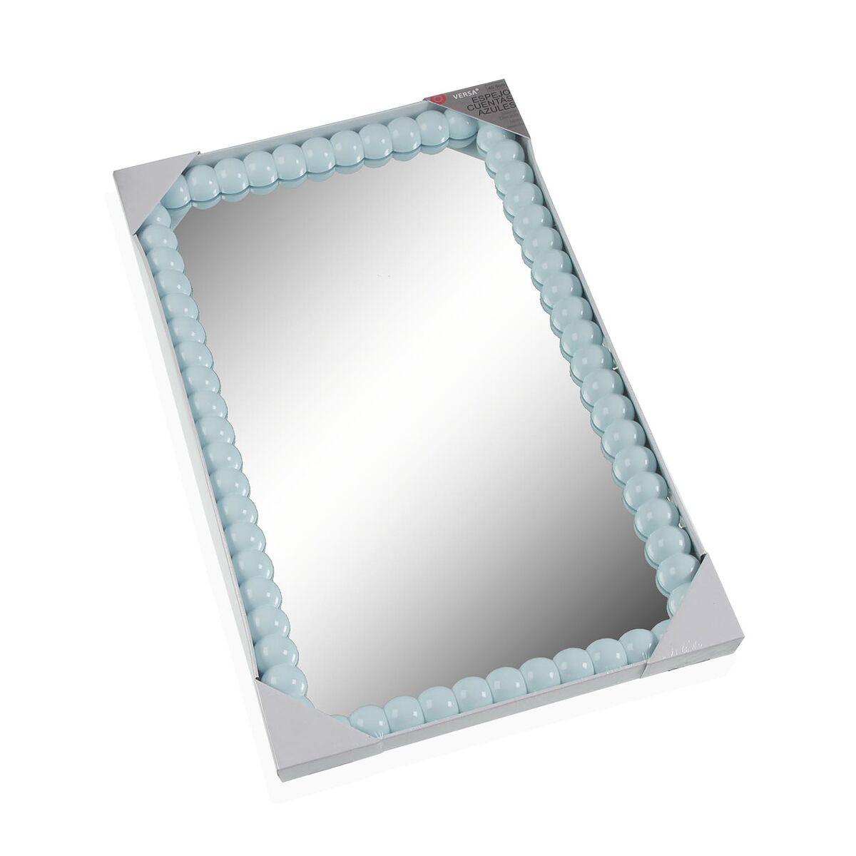 Espejo de pared Versa Azul 3,8 x 76 x 45,5 cm