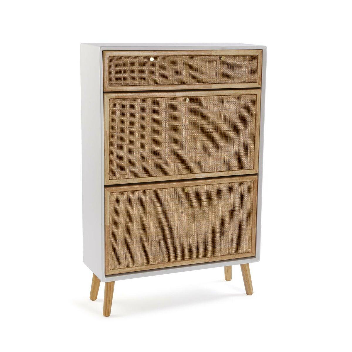 Zapatero Versa Vega Ratán Madera de Paulonia 25,5 x 106 x 70 cm